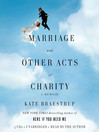 Cover image for Marriage and Other Acts of Charity